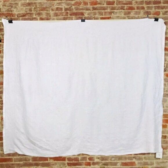 VTG Tablecloth Linen Cotton Rectangle 68” x 84” - Picture 1 of 6